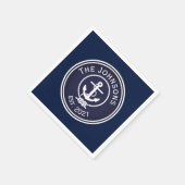 いかりシ航海のール スタンダードカクテルナプキン (角)