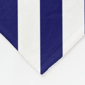 いかりスタンプと対角線のストライプカスタム フリースブランケット (角)