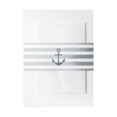 いかりストライプ航海の結婚式招待状 招待状ベリーバンド (正面例)