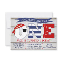 いかりズAweigh 1Birthday招待状