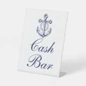 いかりセーラーネイビー航海のブル結婚ーの現金バー 台座サイン (正面)