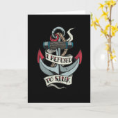 いかりタトゥー カード (黄色い花)