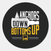 いかりダウンボトムズアップボートパーティー ラウンドシール (正面)