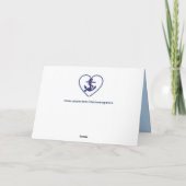 いかりチェーンハートのグリーティングカード カード (裏面)