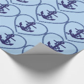 いかりチェーンハートのラッピング紙 ラッピングペーパー (角)