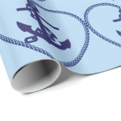 いかりチェーンハートのラッピング紙 ラッピングペーパー (ロールコーナー)