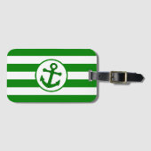 いかりデザイングストライプのリーン ラゲッジタグ (正面横)