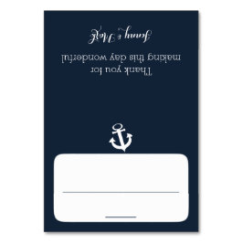 いかりネイビーブルーシーティングカード テーブルナンバー