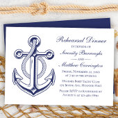 いかりネイビー航海のブ結婚ルーリハーサルディナー 招待状