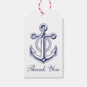 いかりネイビ航海のー結婚ブルー ギフトタグ (正面)