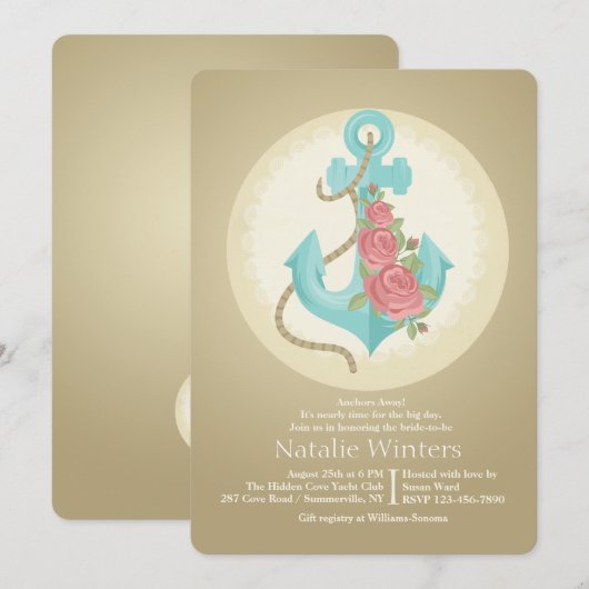 いかりバラ招待状 招待状 (正面/裏面)