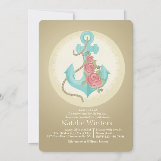 いかりバラ招待状 招待状 (正面)