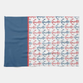 いかりパターン キッチンタオル (横)