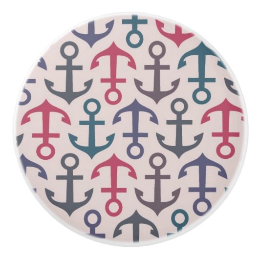 いかりパターン セラミックノブ (正面)