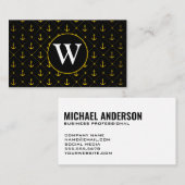 いかりパターン |モノグラム 名刺 (正面/裏面)