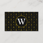 いかりパターン |モノグラム 名刺 (正面)