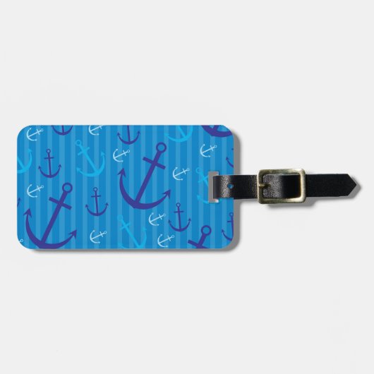 いかりパターン ラゲッジタグ (正面横)