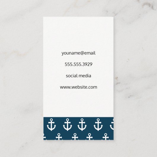 いかりパターン 名刺 (裏面)