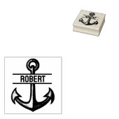 いかりパーソナライズされたゴム印名前をカスタムする ラバースタンプ (押印)