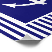 いかりパーソナライズされたバナー ポスター (角)