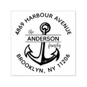 いかりパーソナライズされたファミリー差出人住所 セルフインキングスタンプ (デザイン)