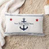 いかりパーソナライズされた枕 ランバークッション (ブランケット)