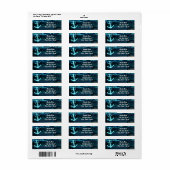 いかりビーチパームツリーズ招待状住所 シール (フルシート)