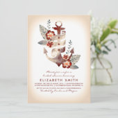 いかりビーチ航海の熱帯ブライダルシャワー 招待状