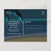 いかりビーチ+ヤシの木の日付はがきを保存 案内ポストカード (裏面)