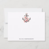 いかりピンクローズ航海のパーソナル ノートカード (正面)