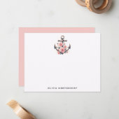 いかりピンクローズ航海のパーソナル ノートカード (正面/裏面インサイチュ)