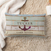 いかりファミ素朴リーネームレイクハウス ランバークッション (ブランケット)