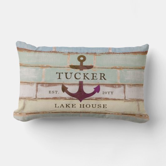 いかりファミ素朴リーネームレイクハウス ランバークッション (正面)