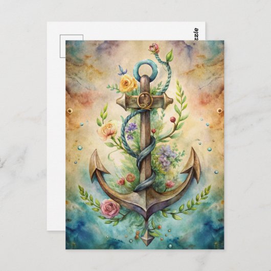 いかりフラワーズ航海の海パステルコースト ポストカード (正面/裏面)