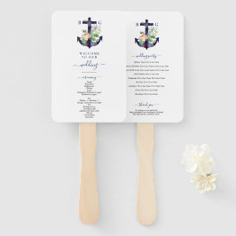 いかりフローラ航海のサマー結婚式 プログラム ハンドファン