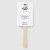 いかりフローラ航海のサマー結婚式 プログラム ハンドファン (裏面)