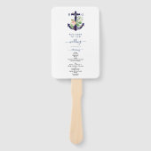 いかりフローラ航海のサマー結婚式 プログラム ハンドファン (正面)