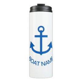 いかりブルーパーソナライズされたザボート名 タンブラー