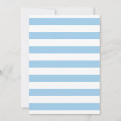 いかりブルービーチ航海のフローラベビーシャワー 招待状 (裏面)