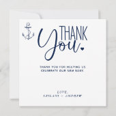 いかりベビーシャワーサンキューカード サンキューカード (裏面)