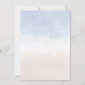 いかりホットエアバルーンボーイベビーシャワー水彩色 招待状 (裏面)