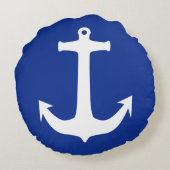 いかりホワイト+バックグラプンド&アイディア ラウンドクッション (裏面)