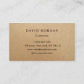 いかりボートキャプテン素朴クラフト 名刺 (裏面)