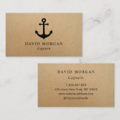 いかりボートキャプテン素朴クラフト 名刺 (正面/裏面)