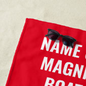 いかりボート名パーソナライズされた航海のビーチタオル ビーチタオル (インサイチュ)