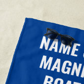 いかりボート名パーソナライズされた航海の ビーチタオル (インサイチュ)