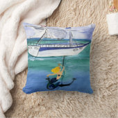 いかりマーメイド航海の装飾用クッションfrom art クッション (ブランケット)