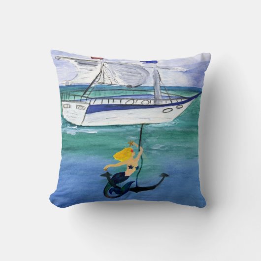 いかりマーメイド航海の装飾用クッションfrom art クッション (正面)