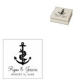 いかりモノグラムウェディングスタンプ ラバースタンプ (押印)