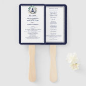 いかりモノグラムグリーナリーリースネイビー結婚ズ ハンドファン (正面&裏面)